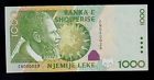 Albania 1000 Leke 2001 En Pick # 69 Unc-. Banknote.
