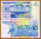 Suriname /  Surinam, 5 Gulden, 1991, P-136 (136a), Aa-prefix, Unc