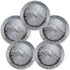 Lot Of 5 - 2016-p $1 Australia 1 Troy Oz .9999 Fine Silver Kangaroo Sku37199