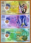 Set Maldives, 10;20;50 Rufiyaa, 2015 (2016), Polymer Unc   New Design