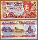 Falkland Islands, 5 Pounds, 2005, Qeii, Pick 17 Cv-$48 Unc