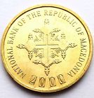 Macedonia 1 Denar 2000 Christianity Unc Km9 Krause 12$ Mintage 2000 Folis Design