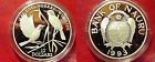 1993 Nauru Large Sterling Silver Proof $10 Singing Birds