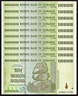 Zimbabwe (2008) P-88 - 10 X 10 Pcs (100) Trillion Dollars - Aa Prefix - Unc