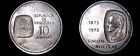 1973 Venezuelan 10 Bolivares World Silver Coin - Venezuela
