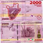 Burundi 2000 2,000 Francs 2015 P New Unc