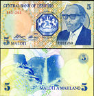 Lesotho 5 Maloti 1989 P 10 Unc