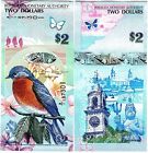 Bermuda 2 Dollars, 2009(2012), P-57b, A/1 Prefix, Unc
