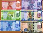 Set Gambia, 5;10;20;50;100;200 Dalasis, Nd (2015), P-new, Re-designed, Unc