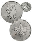 2016 Canada 1 Troy Oz .9999 Fine Silver Maple Leaf $5 Coin Sku37993