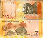 Venezuela 5 Bolivares 2008 P 89 Unc Nr