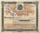 1907 John H Martin San Saba Texas First National Bank Stock Certificate Wildbahn
