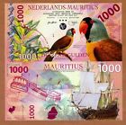 Netherlands Mauritius, 1000 Gulden, 2016, Private Issue Polymer, Unc 