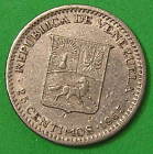 1-coin From Venezuela.  25-centimos.  1965.