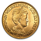 Netherlands 10 Gulden Gold Coin - Random Year - Sku #24015