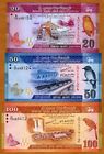 Set, Sri Lanka, 20;50;100 Rupees, 2010,  Pick 123;124;125, Unc   Colorful