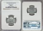 Rare 1948 Reunion Mule 1 Franc-km7-ngc Ms62-krause Cat.unc-$2600