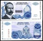 Bosnia Herzegovina 1000000 1,000,000 Dinara 1993 Unc P.152