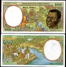 Central African State Republic 1000 Francs 1999 P 302 F Cas Unc Nr