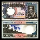 Angola Portugal 1000 Escudos 1973 Unc 2 Pcs Consecutive Pair P.108 Replacement