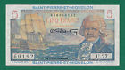 Saint Pierre & Miquelon, 5 Francs Nd  P-22  Unc