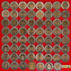 Thailand 10 Baht Bi-metallic 63 Coins Complete Set From 1988 To Date Bimetal Unc