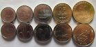 East Timor - Full Complete Set Of 5 Coins 1 + 5 + 10 + 25 + 50 Centavos 2004 Unc