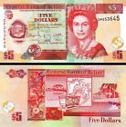 Belize 5 Dollars 2011 Uncirculated P 67 New Sign