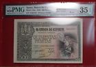 1940 Spain 500 Pesetas P-124a Graded 35 Choice Very Fine Epq By Pmg Free S/h
