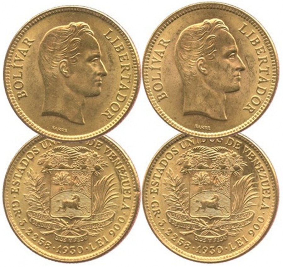 10 bolivares oro 1930