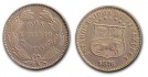La primera Locha Venezolana los 2 y 1/2 centavos de 1876