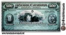 Billete de 500 Bolívares del Banco de Carabobo C.A. Año 1883